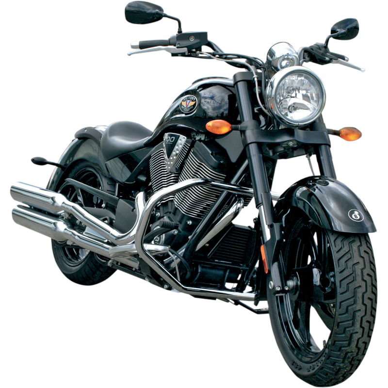 Full-Size Engine Guard - Chrome for Victory Kingpin, Vegas, Jackpot, 8 Ball, Hammer 08-17