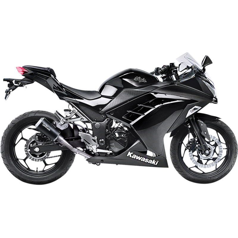 LeoVince LV-10 Black Stainless Steel Slip-On Exhaust