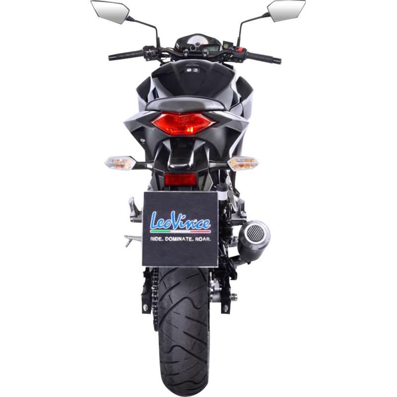 LeoVince LV-10 Black Stainless Steel Slip-On Exhaust