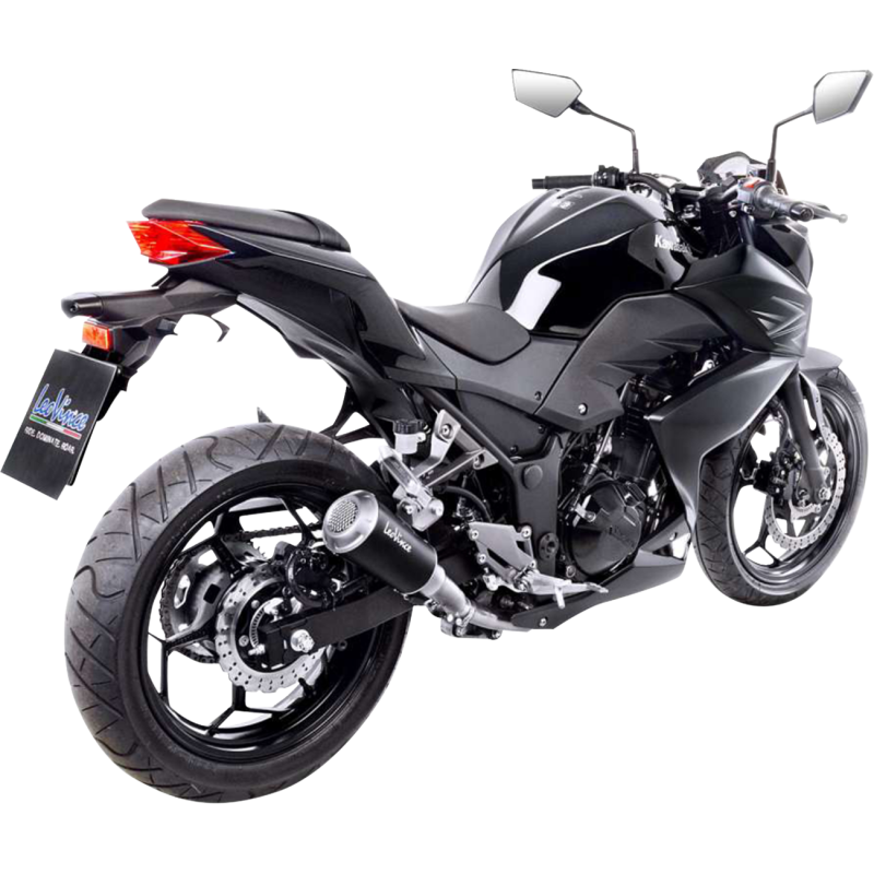 LeoVince LV-10 Black Stainless Steel Slip-On Exhaust