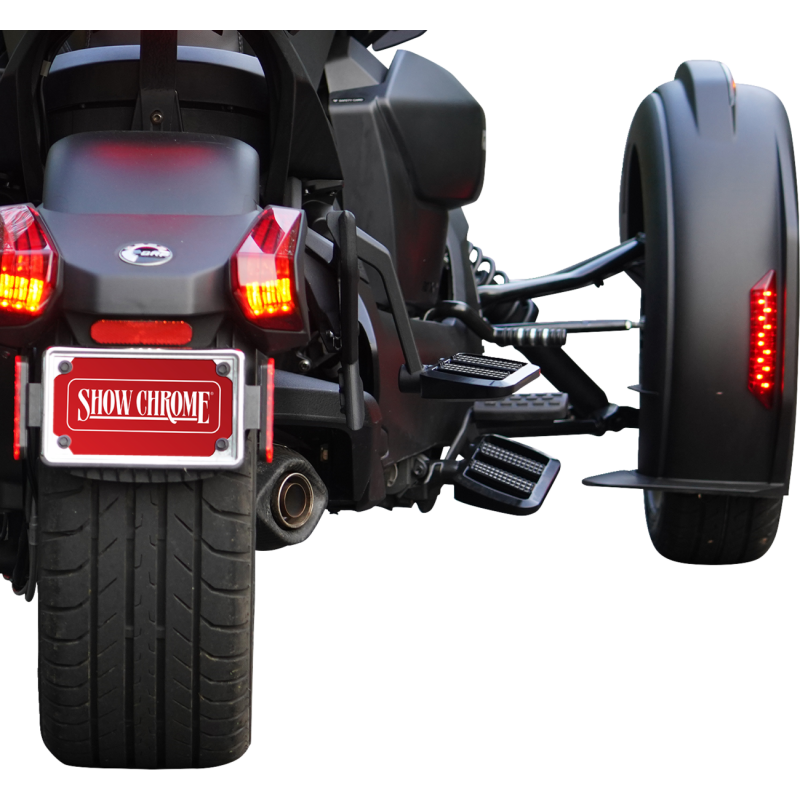 Show Chrome Combat Passenger Boards for Can-Am Ryker 19-25