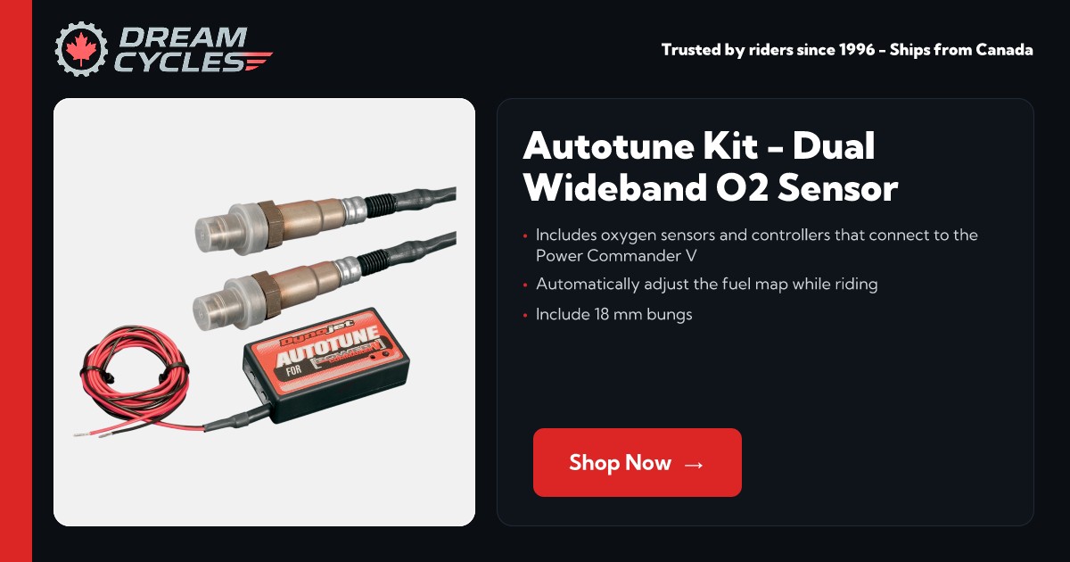 Autotune Kit with Dual Wideband O2 Sensor for Power Commander V and 6 ...