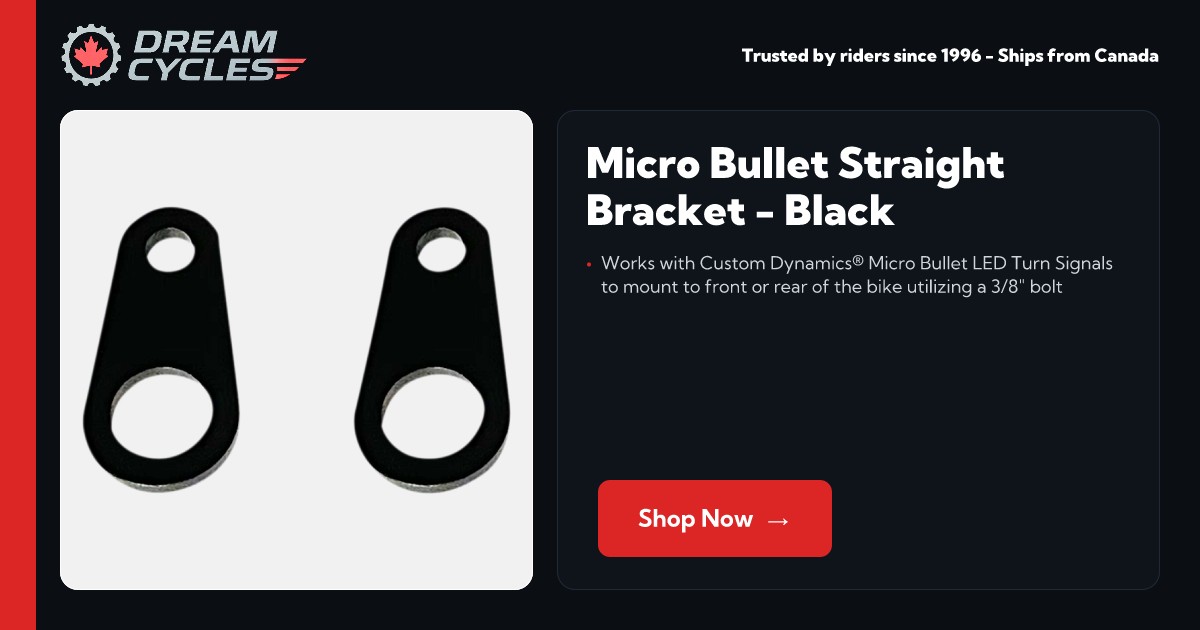 Micro Bullet Mounting Straight Bracket Black [CD-MICRO-SB] - $17.95 ...