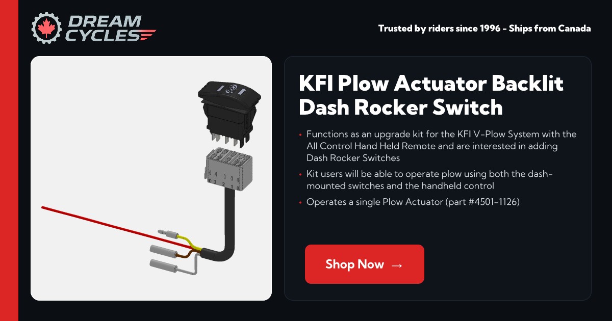 KFI Plow Actuator Backlit Dash Rocker Switch [ACT-BLDRS-K] - $55.95 ...