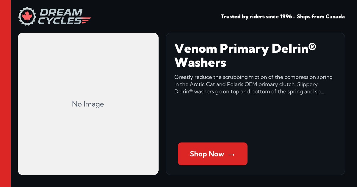 Venom Primary Delrin® Washers [930653] - $15.95 : Dream Cycles