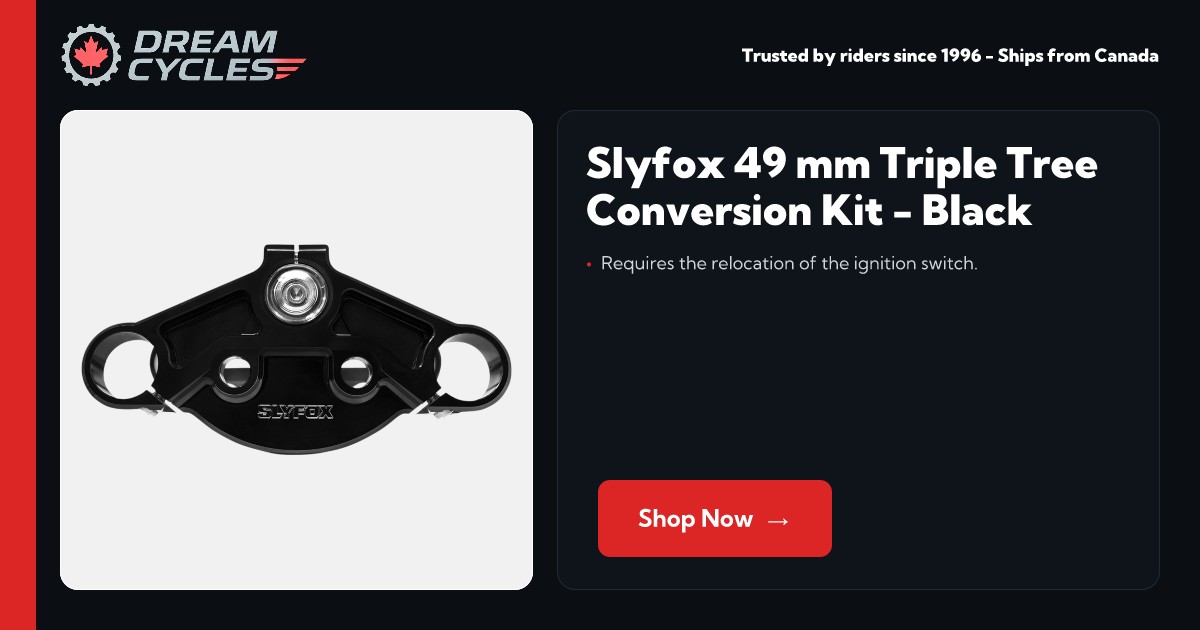 49mm Triple Tree Conversion Kit - Black [SF13TK-2] - $1,729.95 : Dream ...