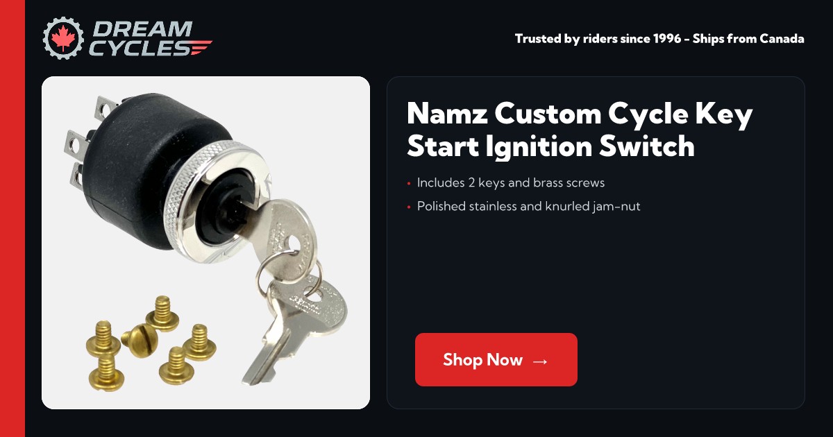 Namz Custom Cycle Key Start Ignition Switch [NKS-IS] - $114.95 : Dream ...